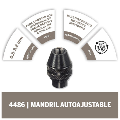 Mandril Universal de Cierre Rápido (4486) - Dremel - Herram.cl