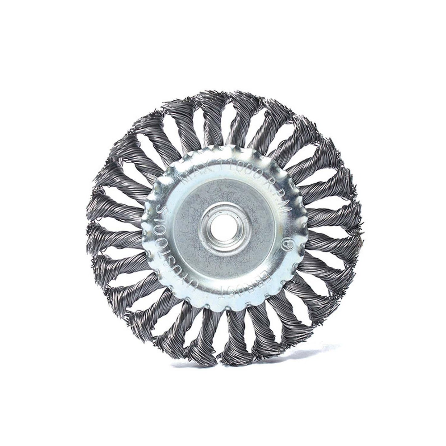 Grata Circular Plana Acero Trenzada 5''x0,5mm / M14 - Uyustools - Herram.cl