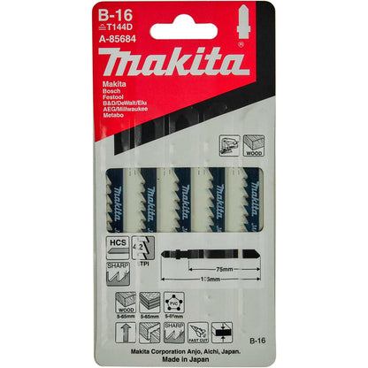 Hojas De Calar HCS 105mm Madera, Plástico 5 Pzas - Makita - Herram.cl
