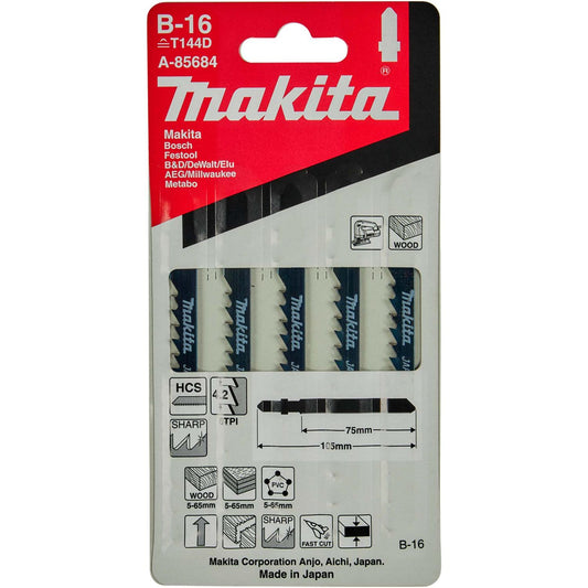 Hojas De Calar HCS 105mm Madera, Plástico 5 Pzas - Makita - Herram.cl