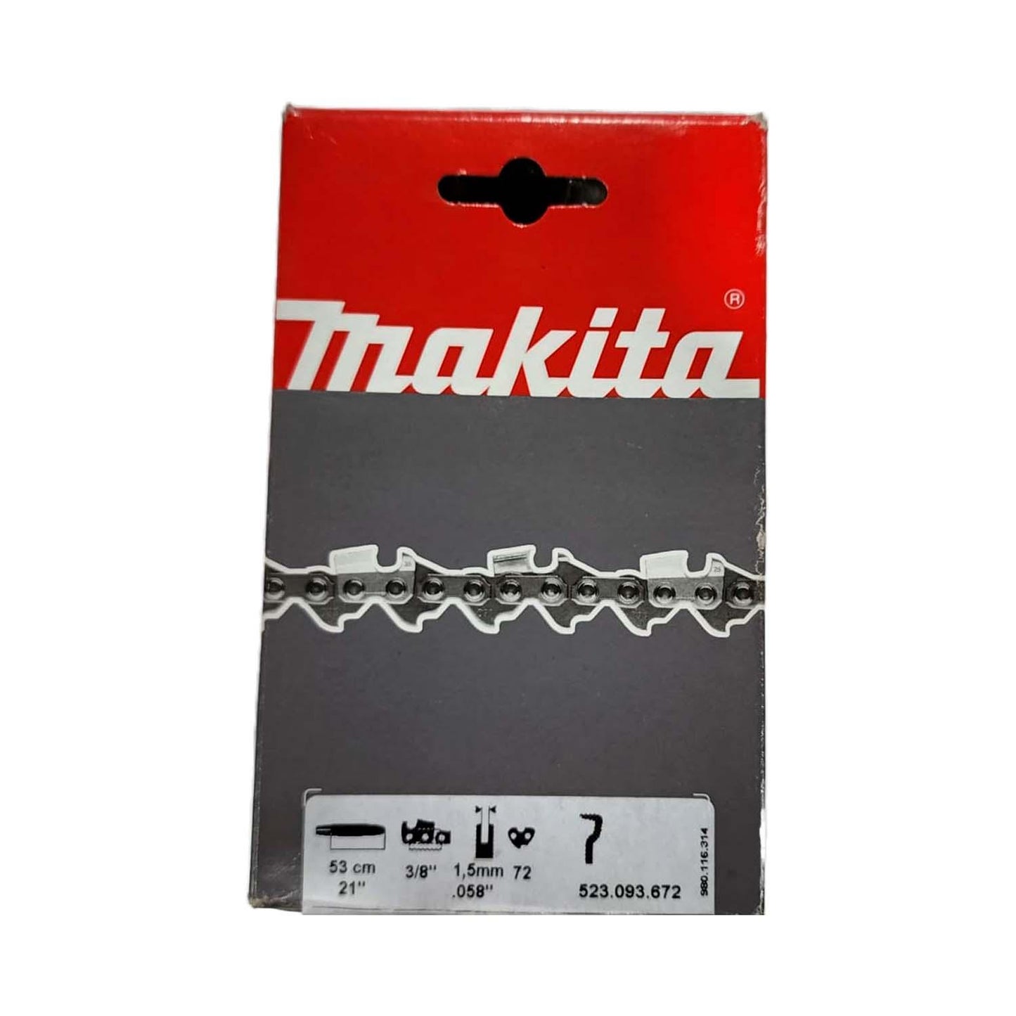 Cadena Para Motosierra 20''/3/8''/1,5mm/72 Eslab - Makita - Herram.cl