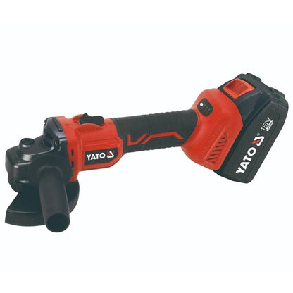 Esmeril inalámbrico 18V 5''+1 batería 4 Ah + Bolso - Yato - Herram.cl