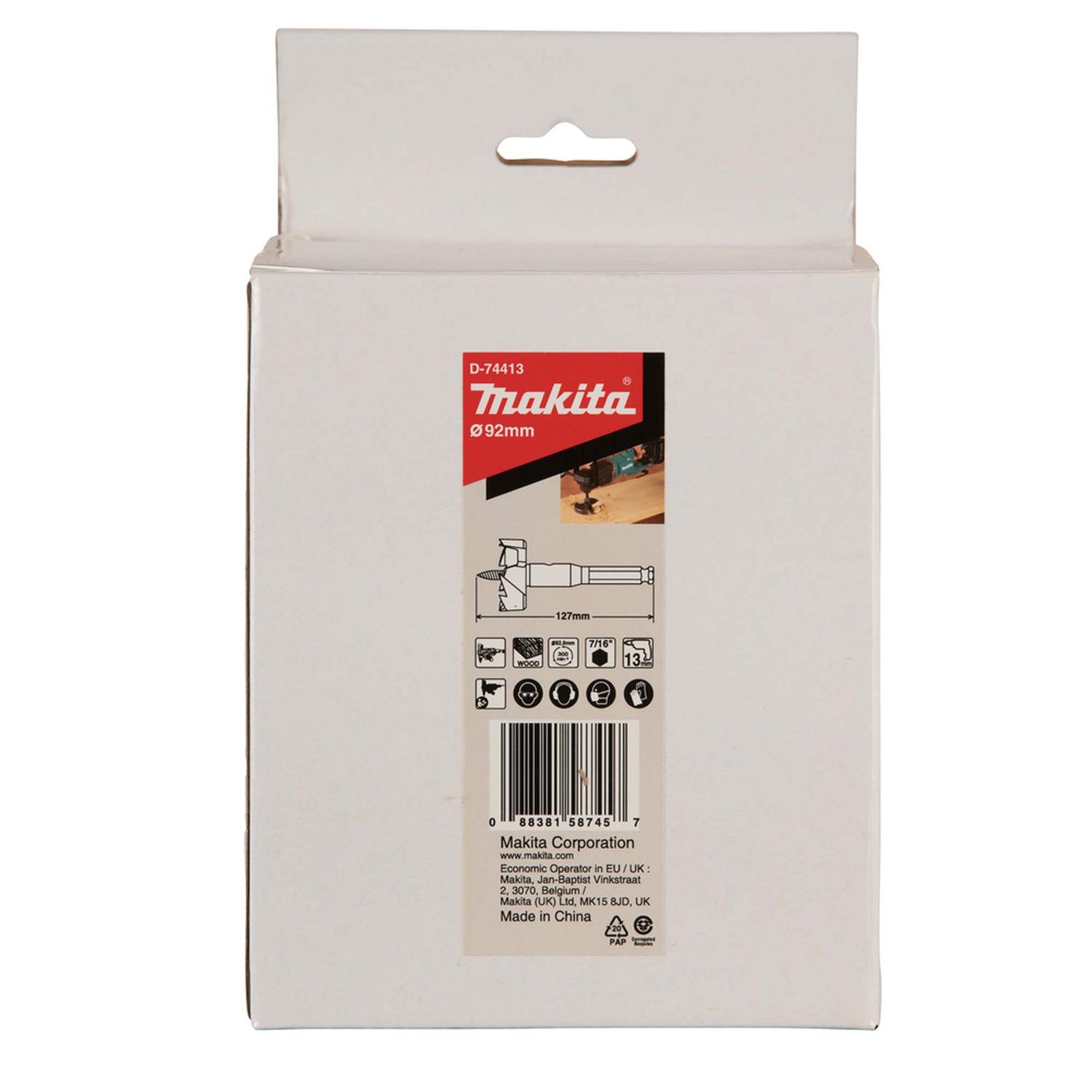 Broca Autoalimentada Para Madera 92 X 127mm Hex. - Makita - Herram.cl