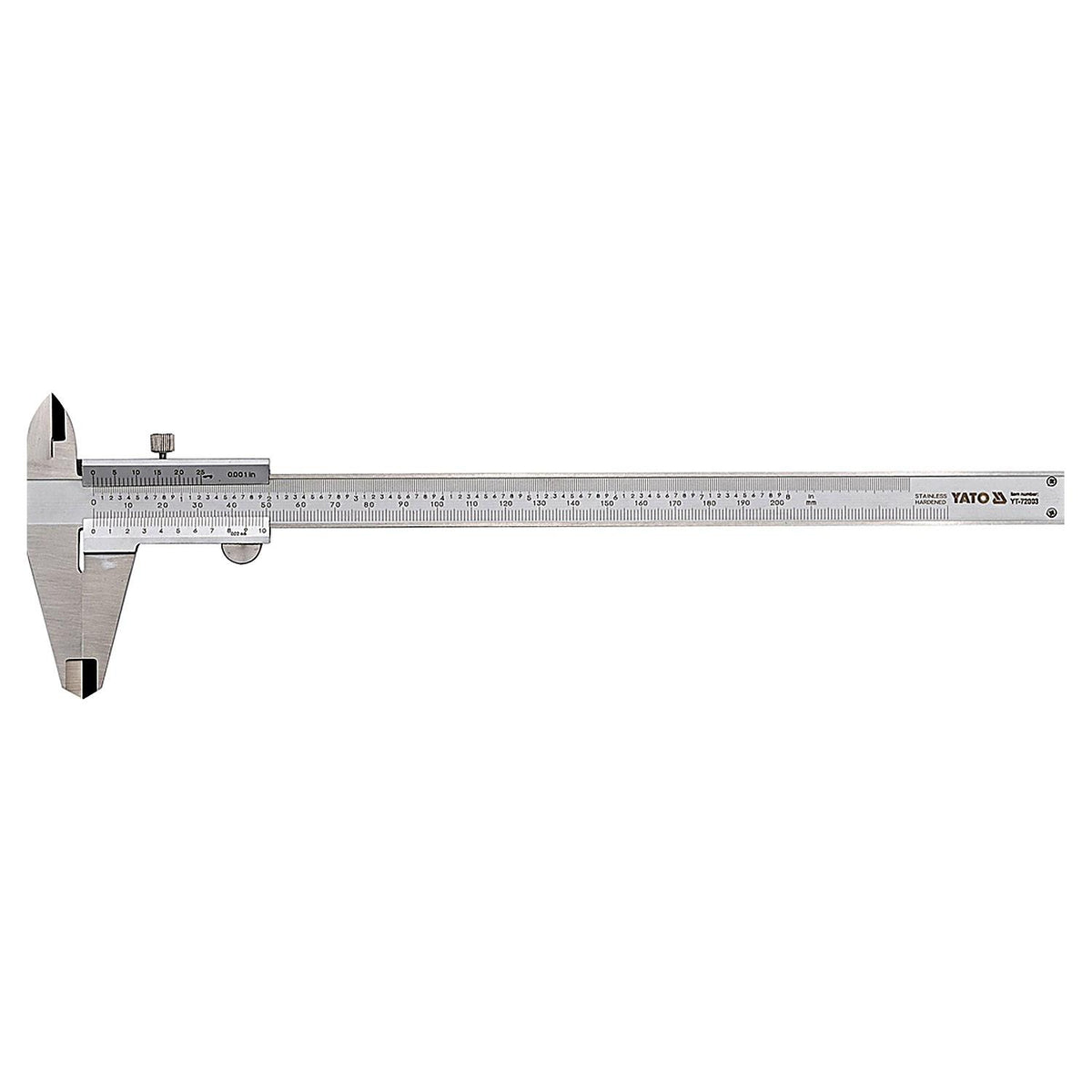 Pie de Metro Analógico 200mm Acero Inoxidable Yato YT-72003 - Herram.cl
