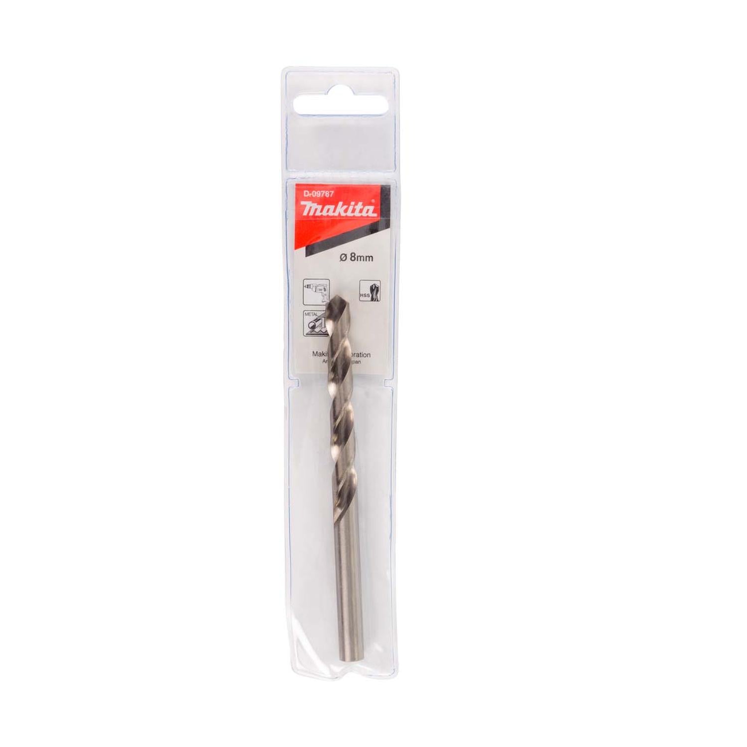 Broca Para Metal HSS 8.0x117mm. - Makita - Herram.cl