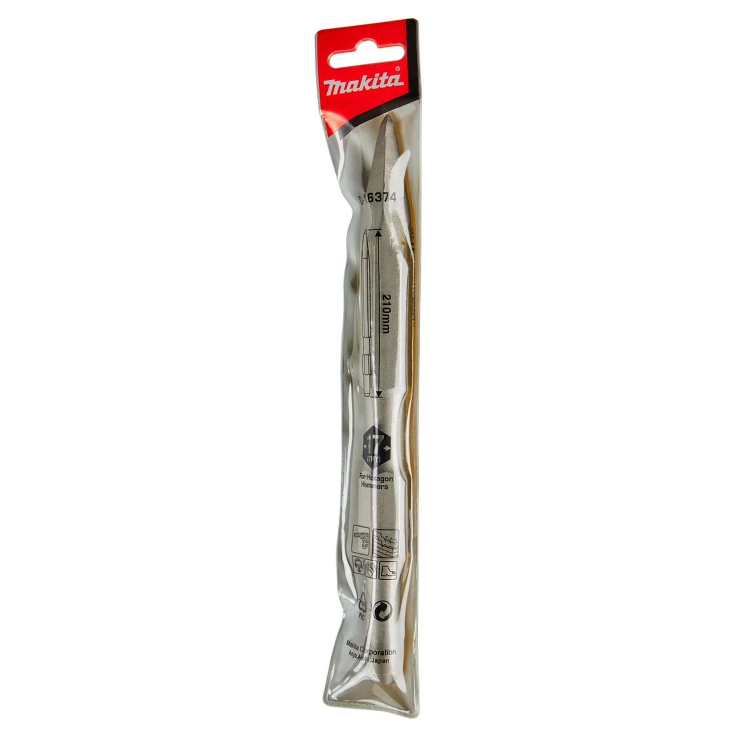 Punto Toma Hex 17mm / 210mm / HM0810 HM0810T - Makita - Herram.cl