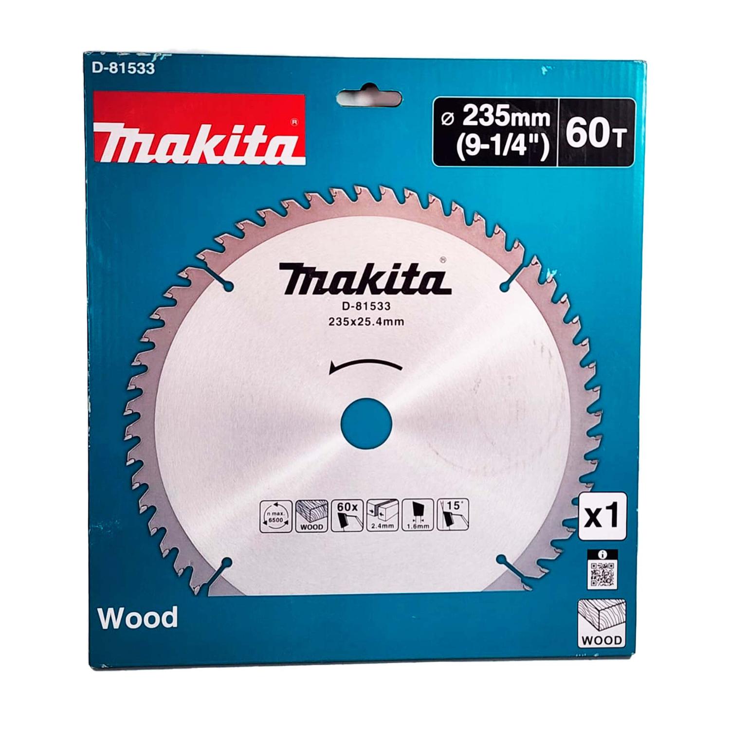 Disco de Sierra Circular 9 - 1/4''x1'' 60 D Madera - Makita - Herram.cl