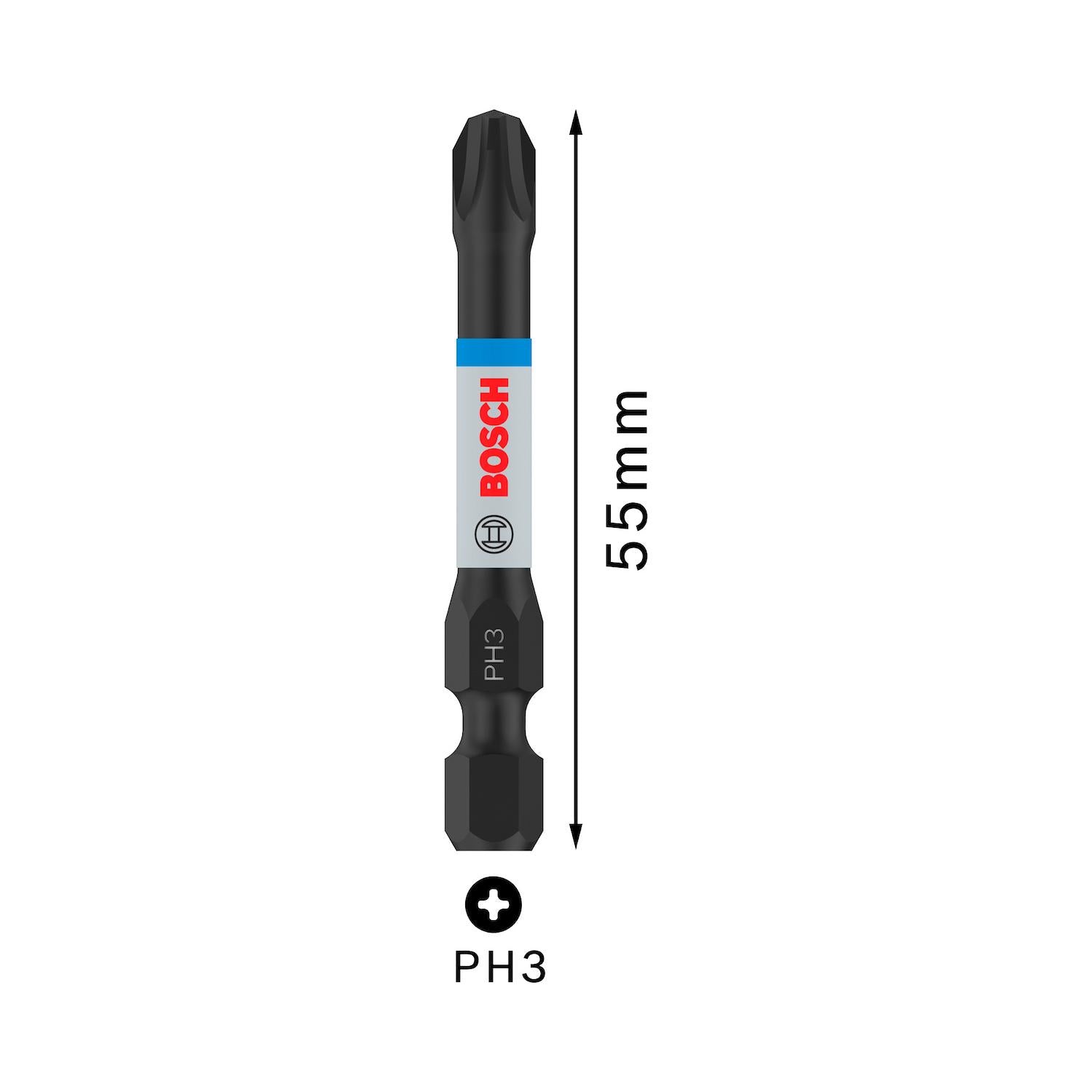 Puntas PRO Impact PH3x55mm 2 Pzas - Bosch - Herram.cl