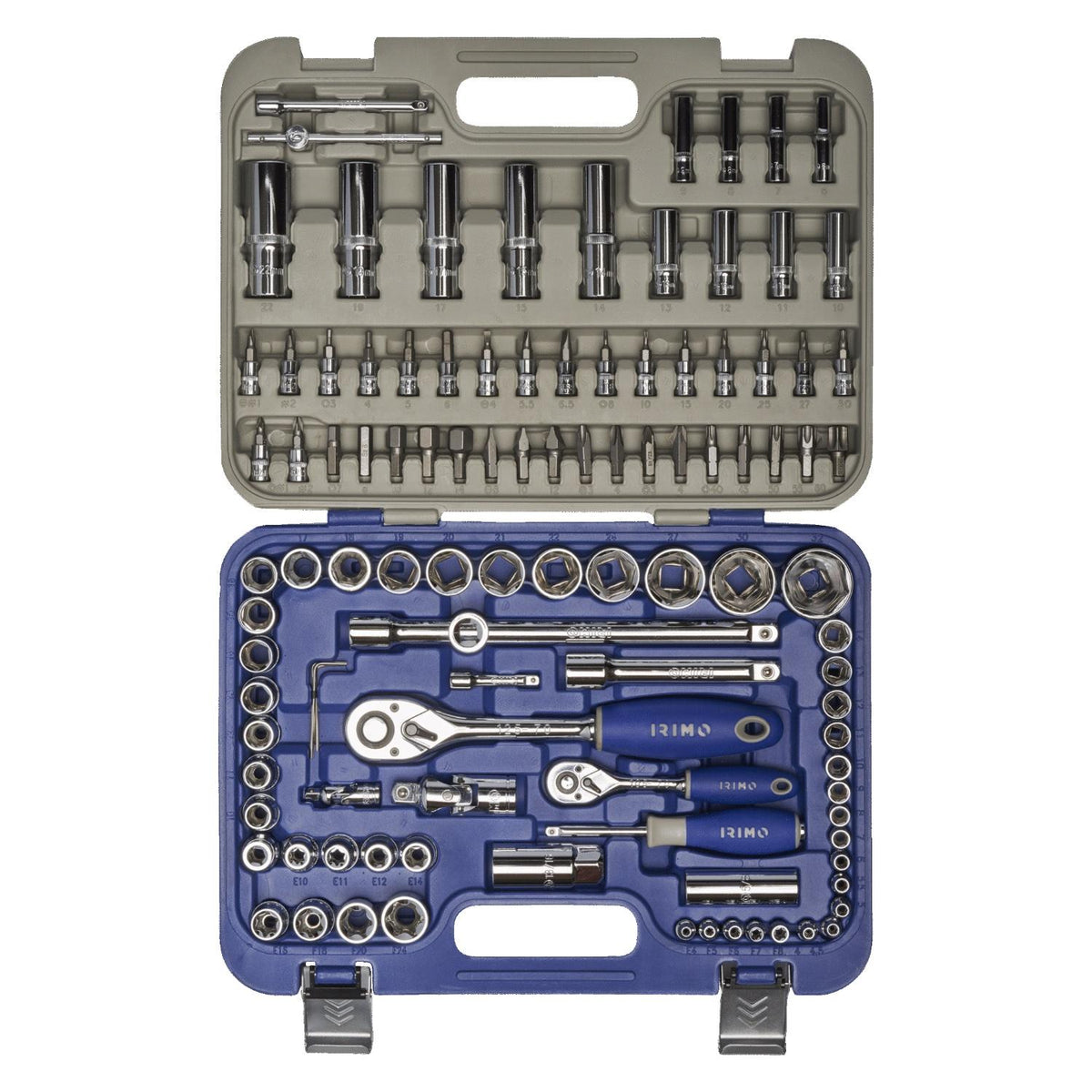 Juego De Dados 1/4'' y 1/2'' 108 Pzas - Irimo - Herram.cl
