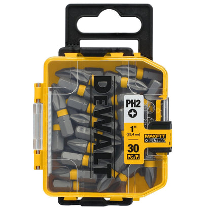 Puntas Maxfit Ultra PH2 - 1'' (25.4mm) 30 Pzas - DeWALT - Herram.cl