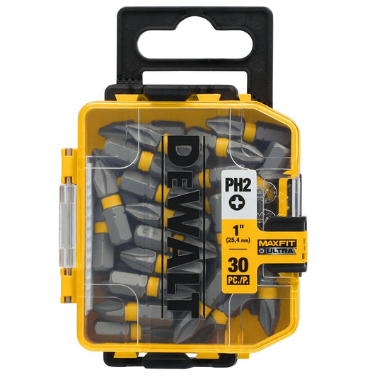 Puntas Maxfit Ultra PH2 - 1'' (25.4mm) 30 Pzas - DeWALT - Herram.cl