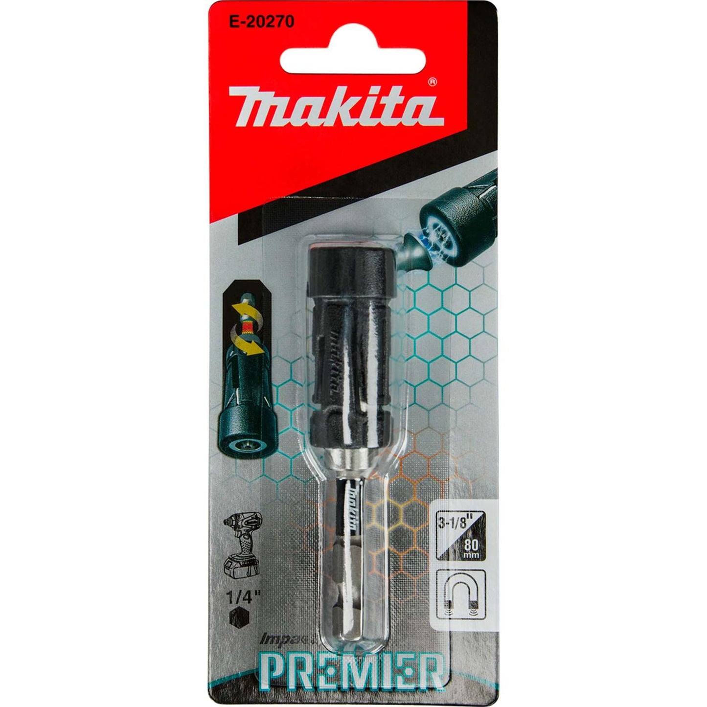 Portapuntas De Torsion Ultra - Mag Impact Premier 80mm - Makita - Herram.cl