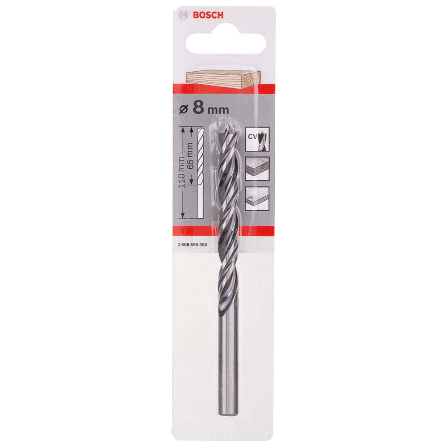 Broca Para Madera 3 Puntas 8mm - Bosch - Herram.cl