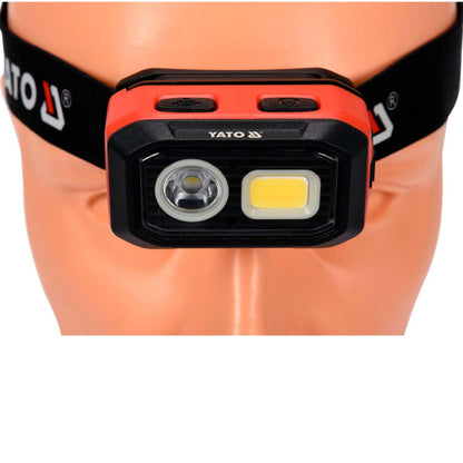 Linterna De Cabeza LED COB Recargable 500 Lm - Yato - Herram.cl