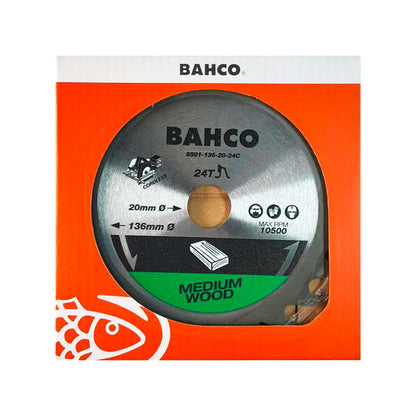 Disco De Sierra Circular 136x1.6x20mm 24 D Madera - Bahco - Herram.cl