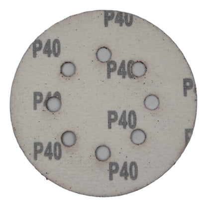 Pack 5 Discos De Lija Con Velcro 5'' (125mm) G40 - Nexxo - Herram.cl