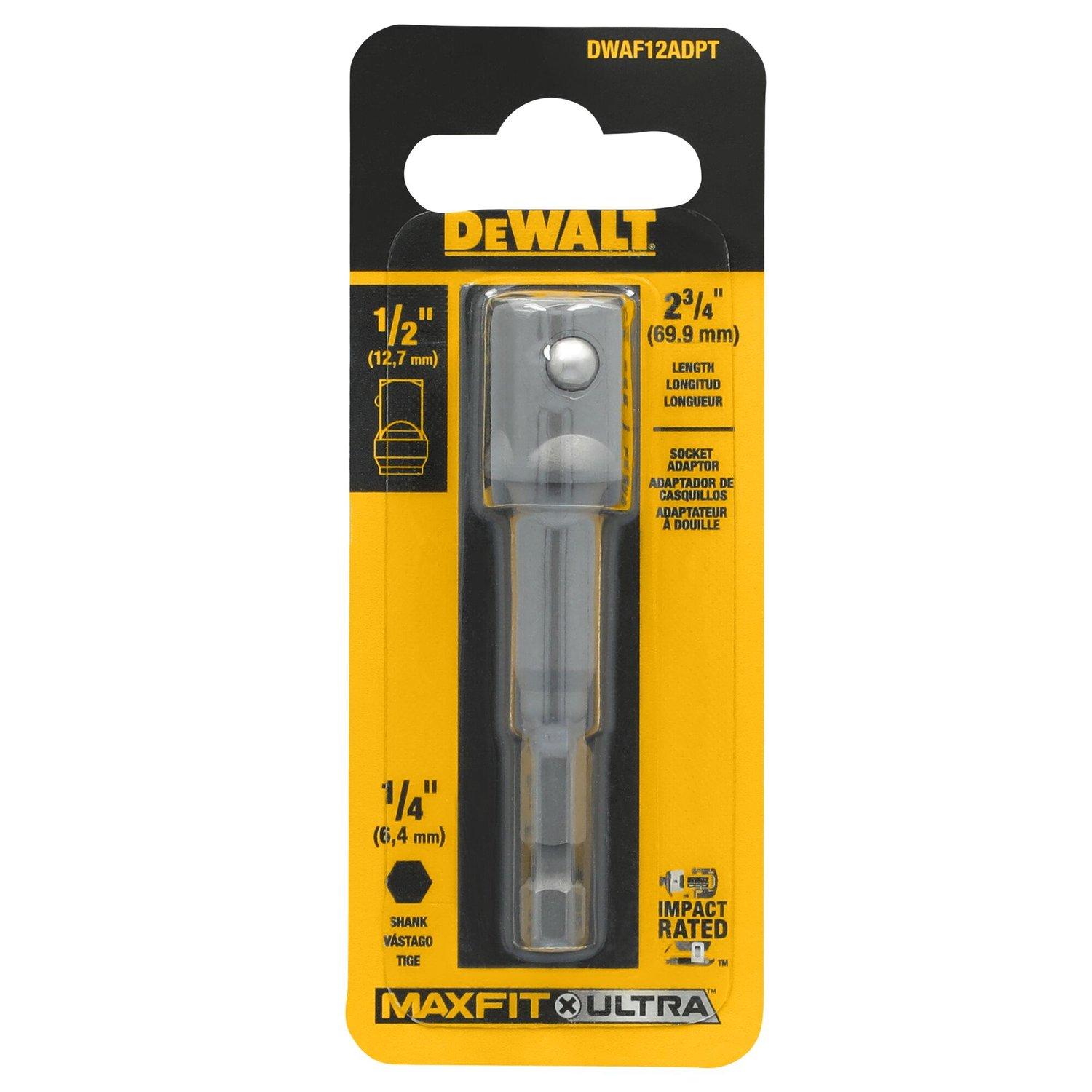 Adaptador Cuadrante Maxfit - Ultra 1/2''x65mm - DeWALT - Herram.cl