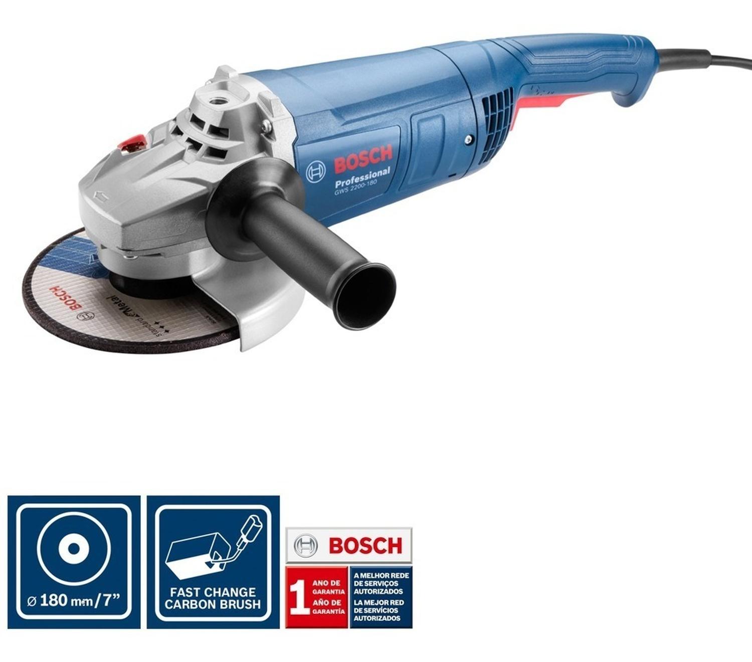 Esmeril Angular 7 GWs 2200 - 180 Vulcano 2.200W Tc - Herram.cl