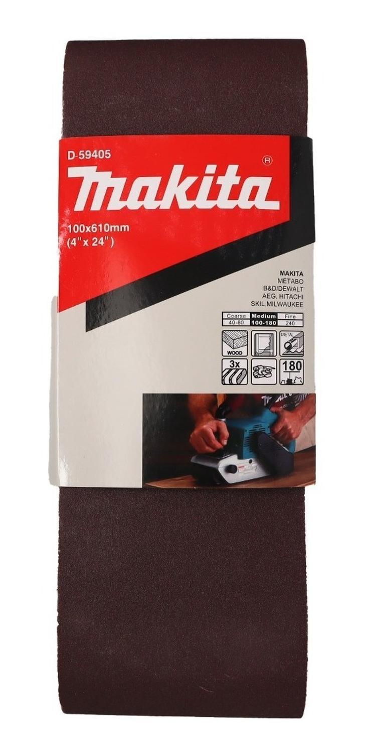 Pack 3 Lijas De Banda 4''x24'' (100x610mm) - Makita - Herram.cl