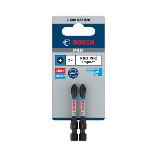 Puntas PRO Impact PH2x55mm 2 Pzas - Bosch - Herram.cl