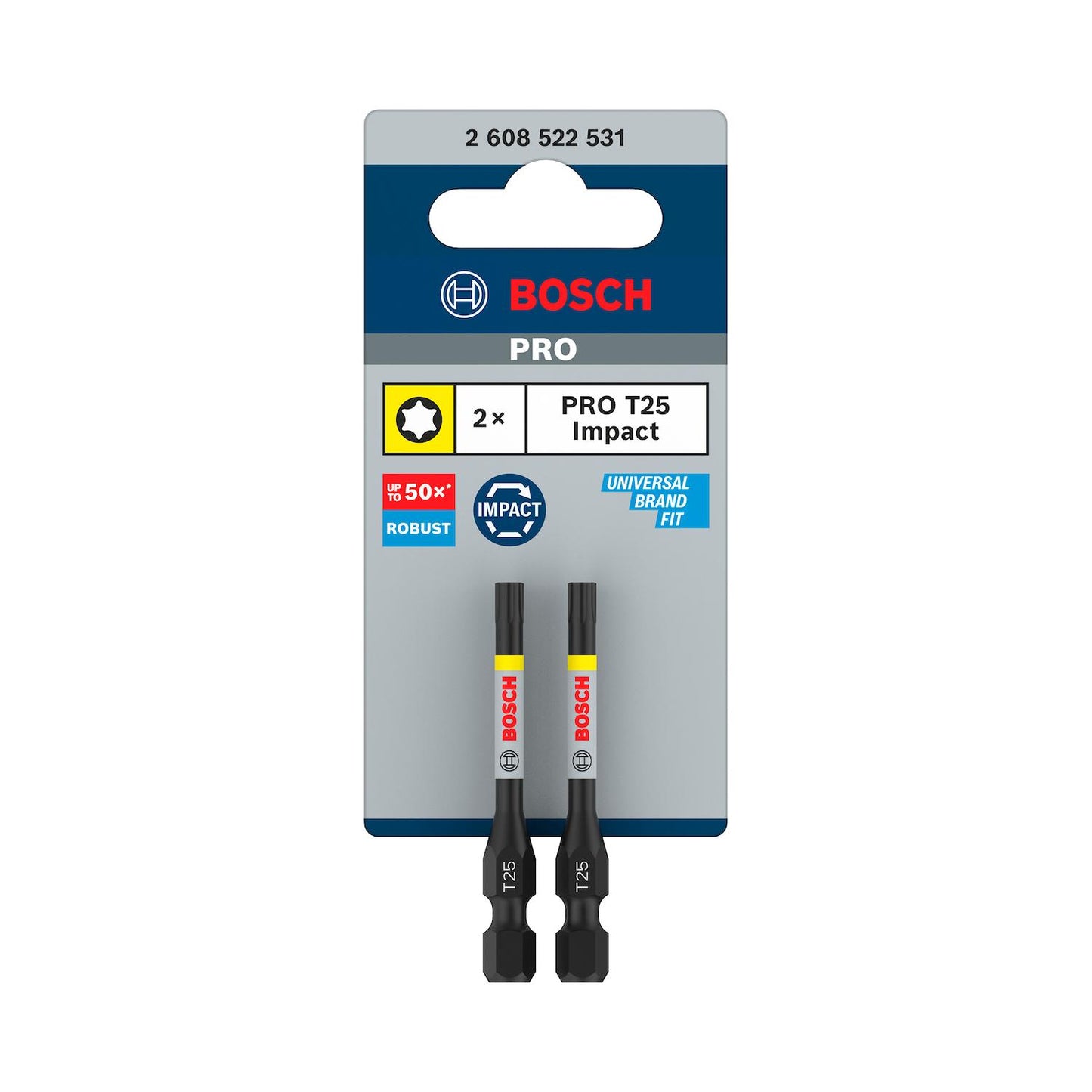 Puntas PRO Impact T25x55mm 2 Pzas - Bosch - Herram.cl
