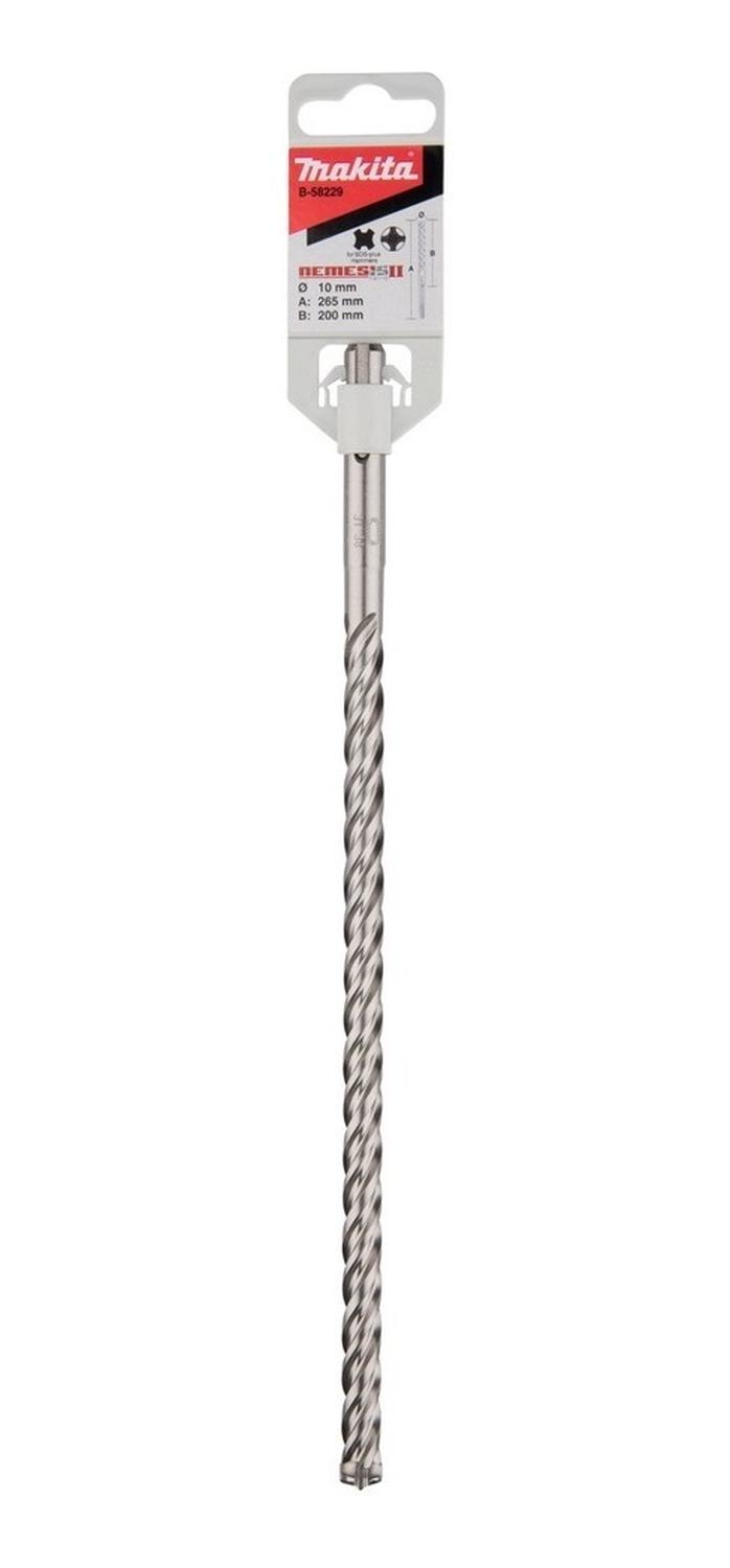 Broca SDS - Plus Nemesis II 10x260mm (4 Filos) - Makita - Herram.cl