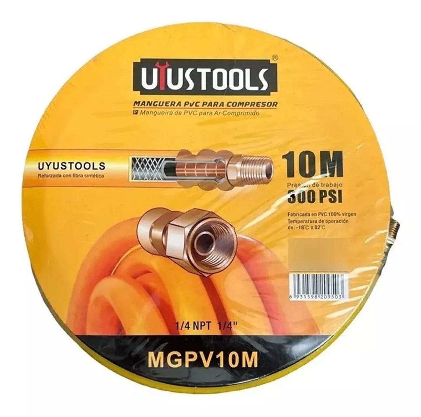 Manguera Pvc Para Compresor 10m X 1/4Npt – Uyustools - Herram.cl