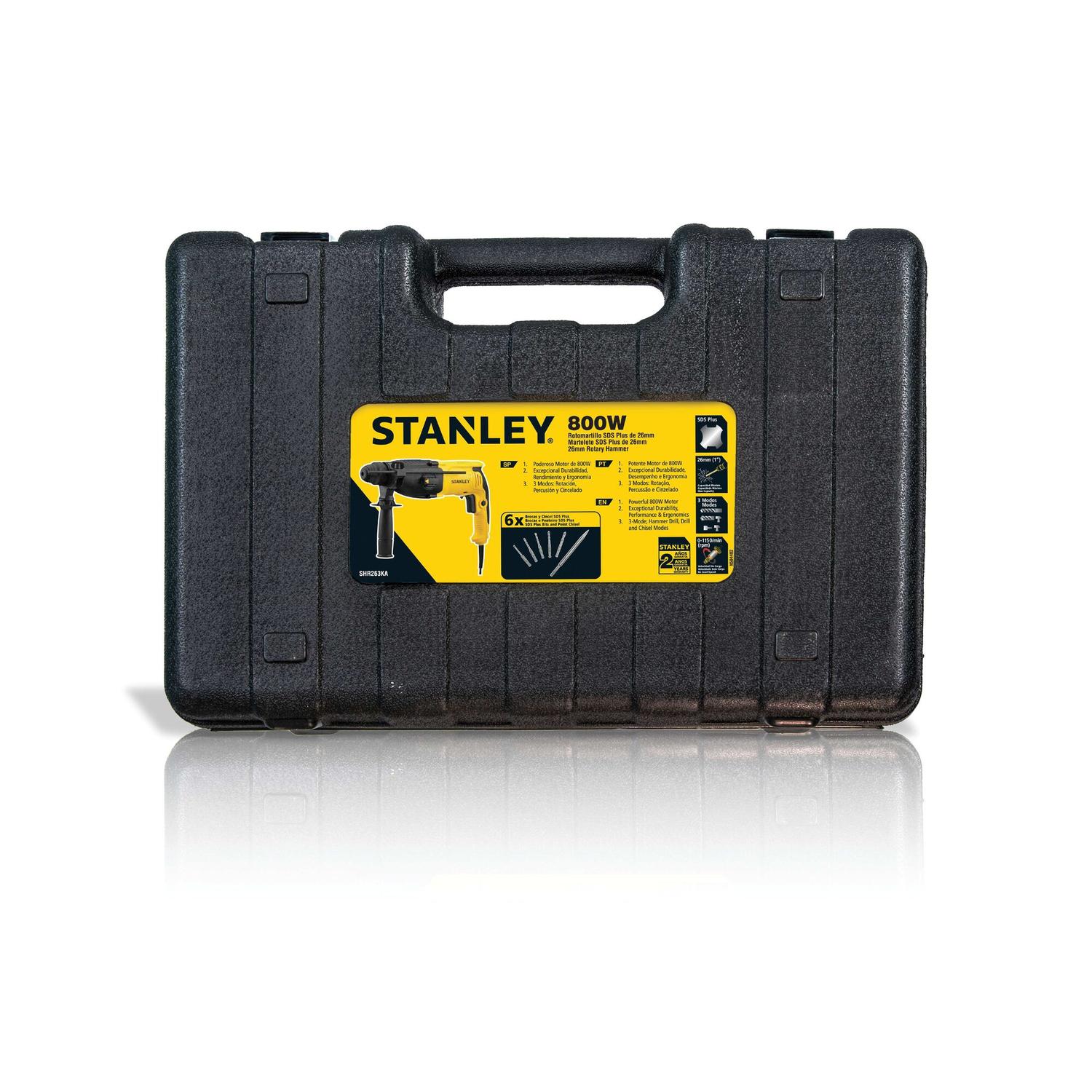 Rotomartillo SDS - Plus 800 W SHR263K - B2C - Stanley - Herram.cl
