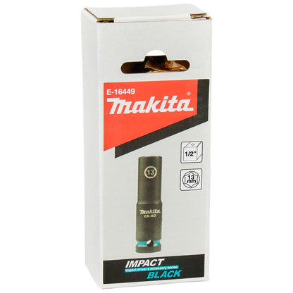 Dado De Impacto Largo 1/2''13mm Impact Black - Makita - Herram.cl