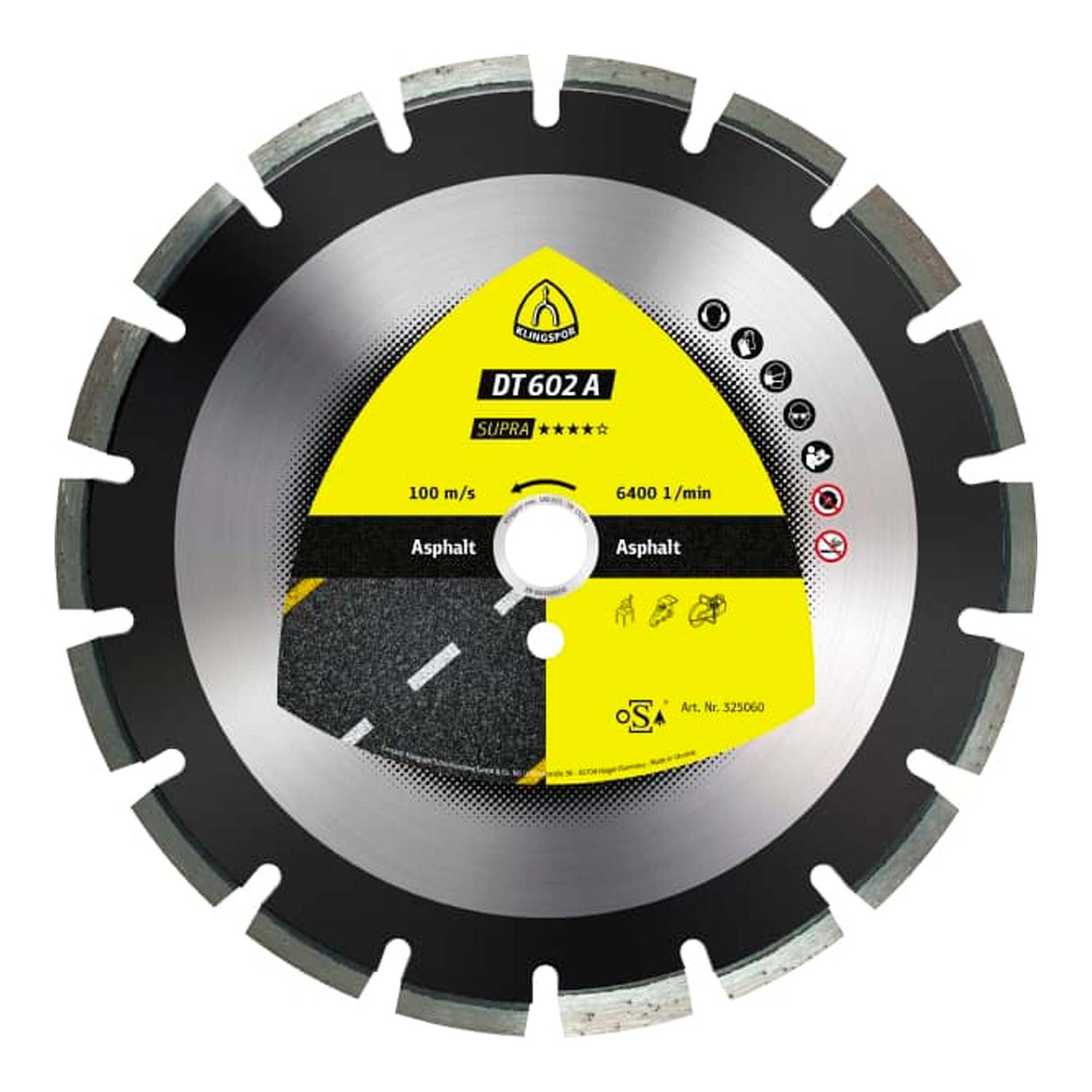 Disco Diamantado DT 602 Supra 16''x1'' - Klingspor - Herram.cl