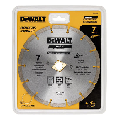 Disco Diamantado Segmentado 7'' - DeWALT - Herram.cl