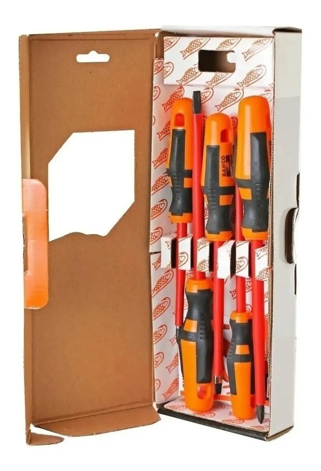 Set 5 Destornilladores Aislados 1000v - Bahco - Herram.cl