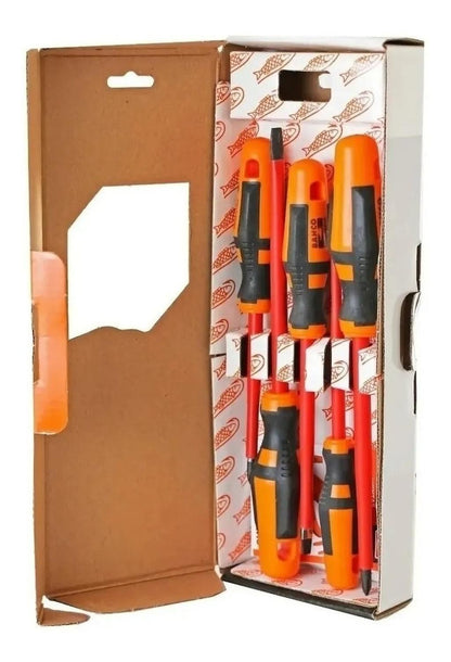 Set 5 Destornilladores Aislados 1000v - Bahco - Herram.cl
