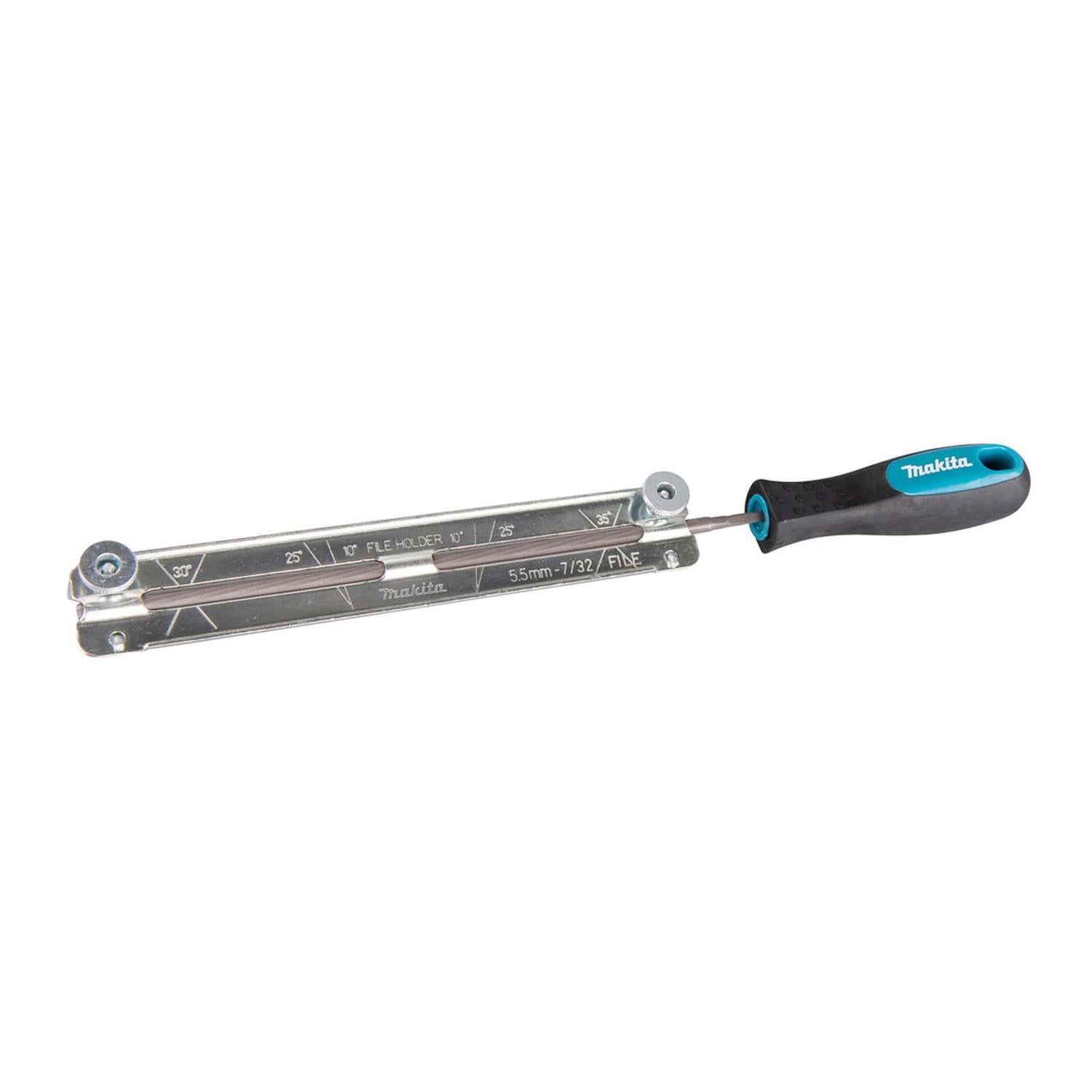 Set de lima redonda 5.5mm (7/32'') con guía y mango - Makita - Herram.cl