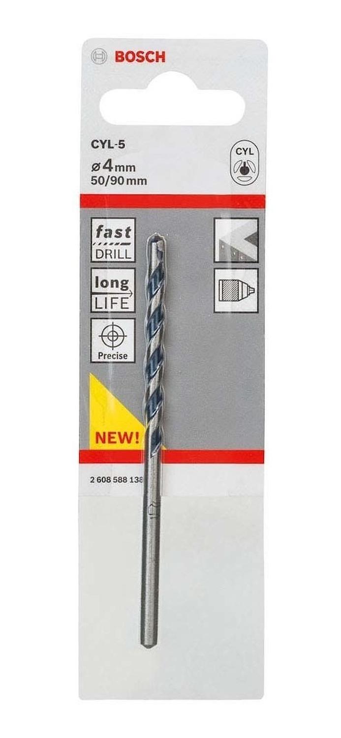 Broca Para Hormigón y Piedra Bosch CYL - 5 4x50x90mm - Herram.cl