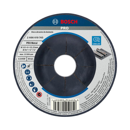 Disco De Desbaste Bosch Standard For Metal 4 1/2'' x 6,0mm - Herram.cl