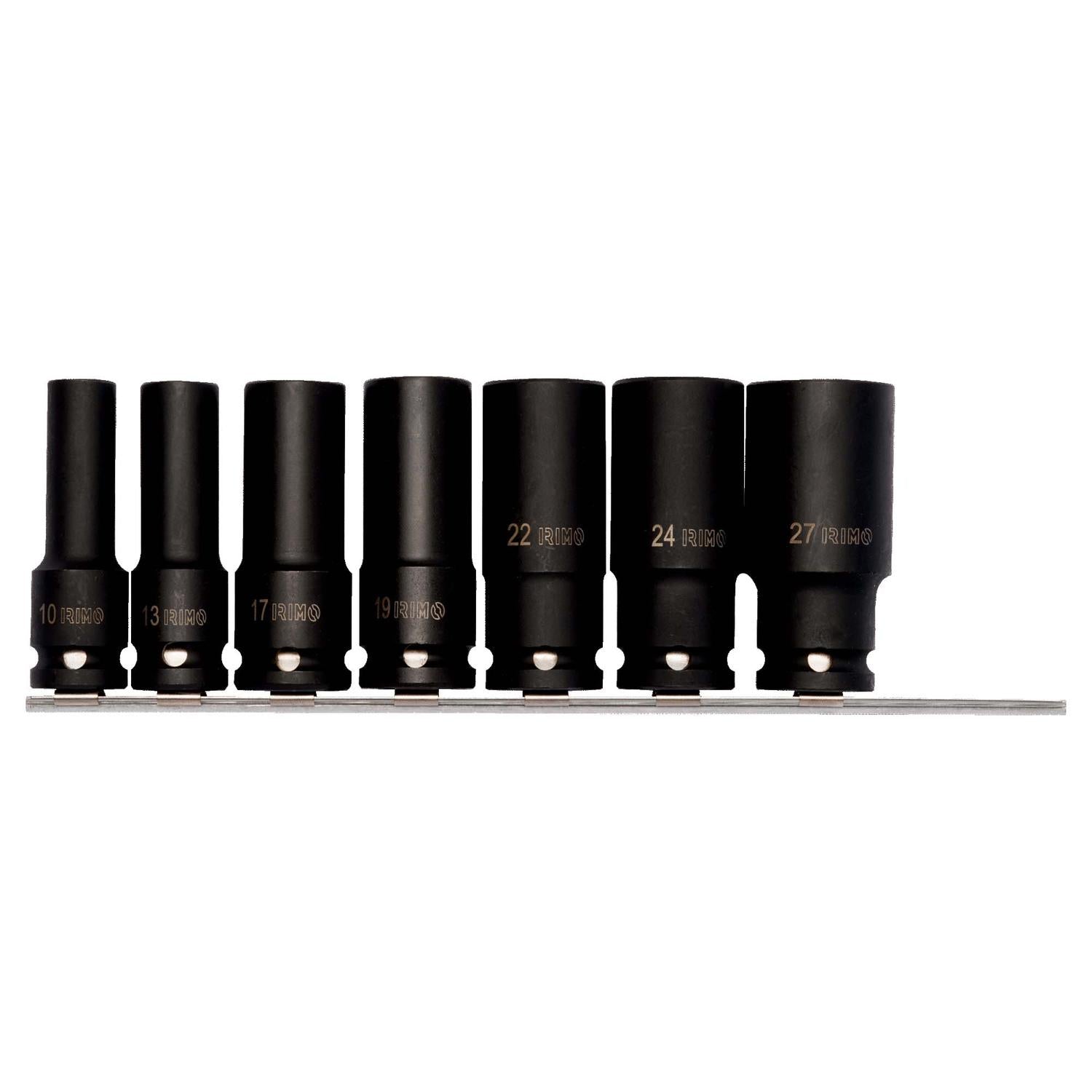 Juego de Dados de Impacto 1/2'' (10 - 27mm) 7 Pzas - Irimo - Herram.cl