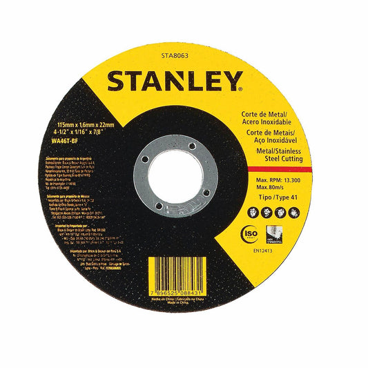Disco de Corte Stanley STA8063 Inox 4-1/2"x1.6mm - Herram.cl