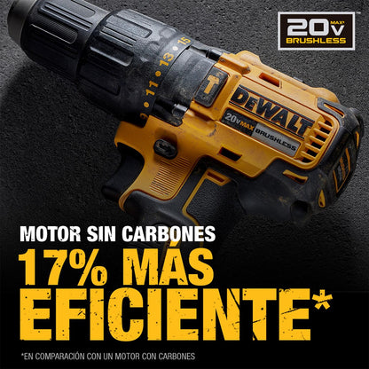 Taladro Percutor 1/2'' 20V Max. 13mm Sin batería - DeWALT - Herram.cl