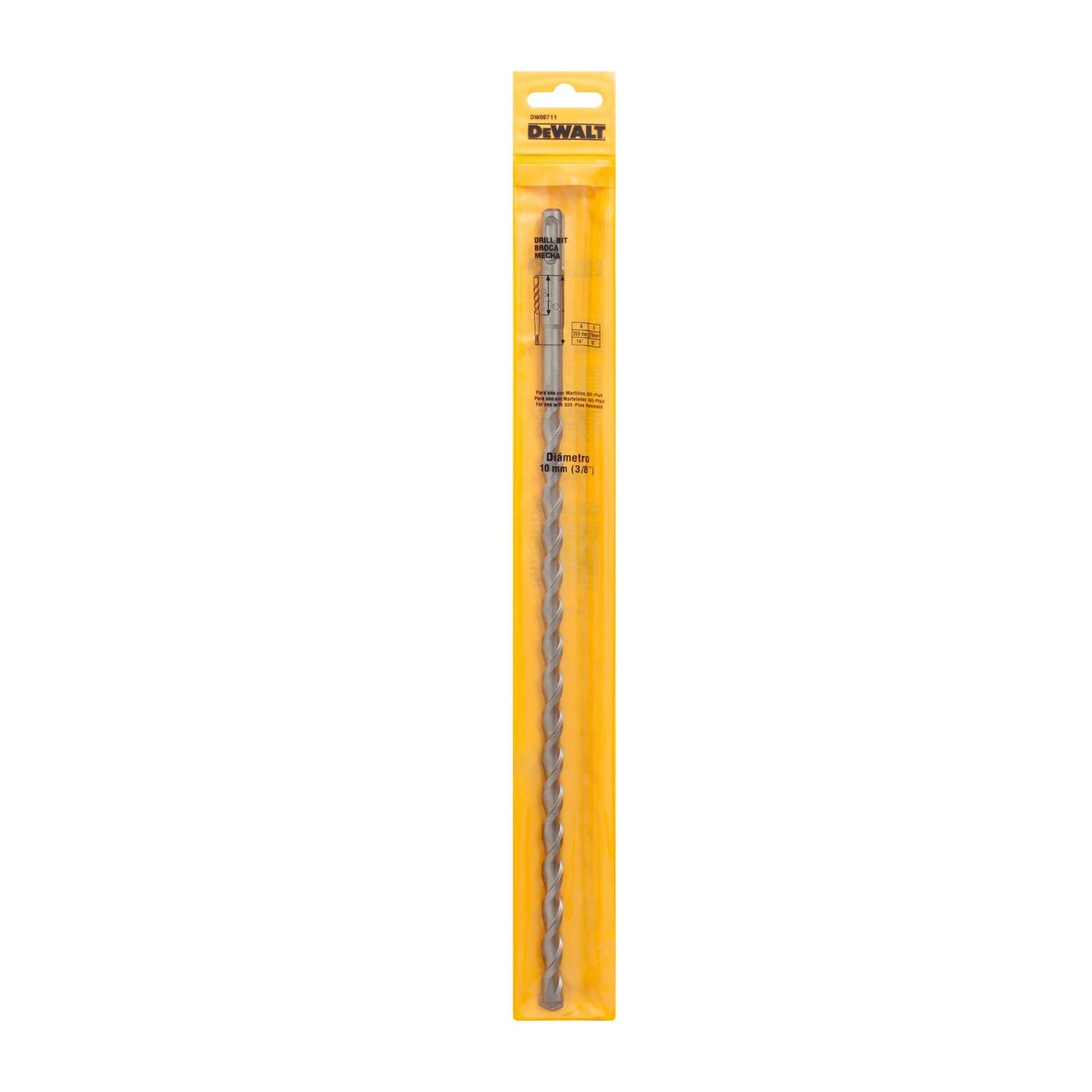 Broca SDS - Plus 10x270x350mm - DeWALT - Herram.cl