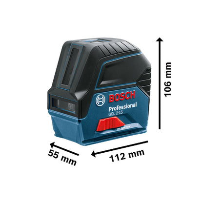 Nivel Laser GCL 2 - 15 + Base RM1 + Maleta - Bosch - Herram.cl