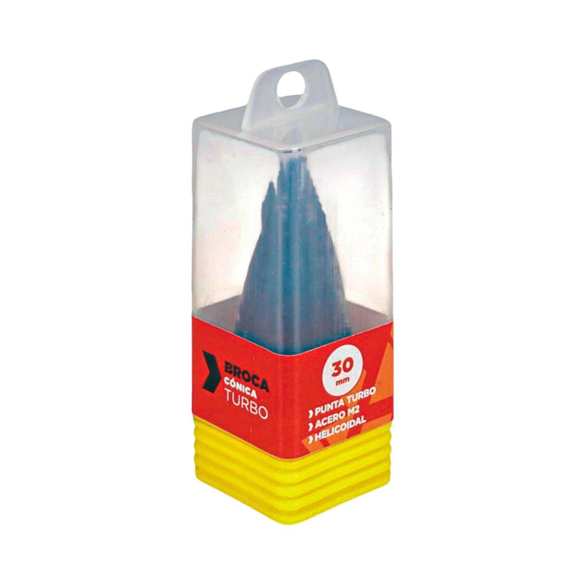 Broca Cónica Turbo Escalonada Hemic 30mm HSS-M2 Metal TiAlN - Herram.cl