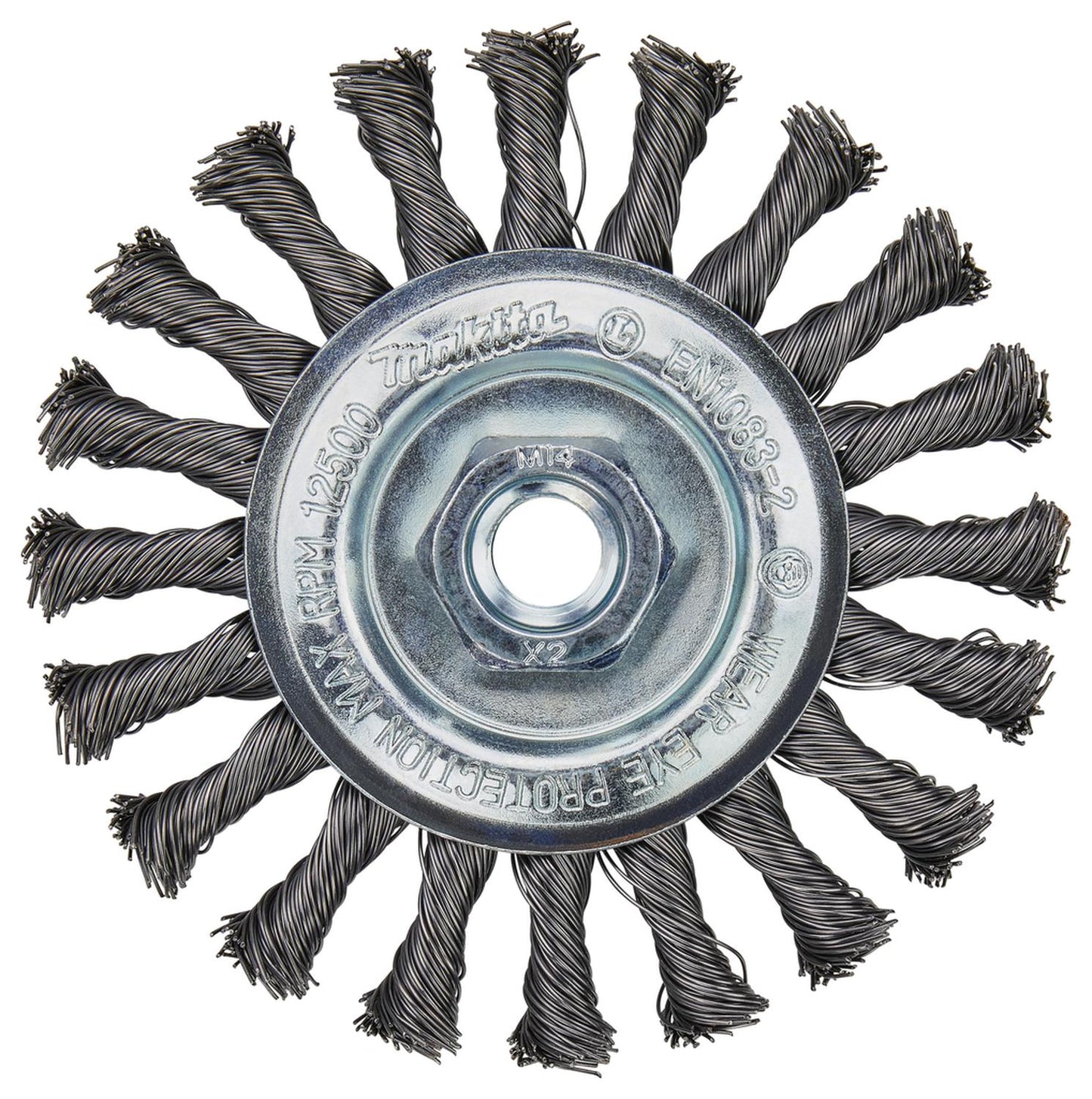 Grata Circular Plana Acero Trenzada 115x0,5mm / M14 - Makita - Herram.cl