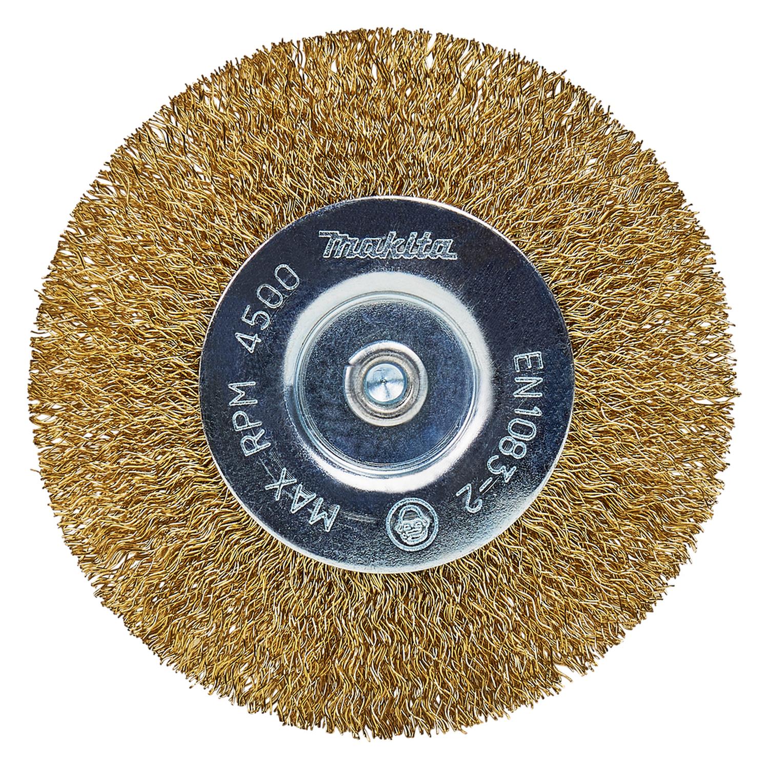 Grata Circular Latón Ondulado 100mm (4'') Toma 1/4'' - Makita - Herram.cl