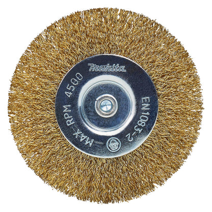 Grata Circular Latón Ondulado 100mm (4'') Toma 1/4'' - Makita - Herram.cl