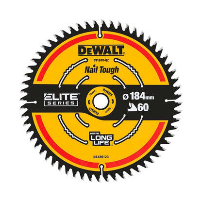Disco de Sierra ELITE 7 - 1/4'' Eje 20mm 60 D - DeWALT - Herram.cl