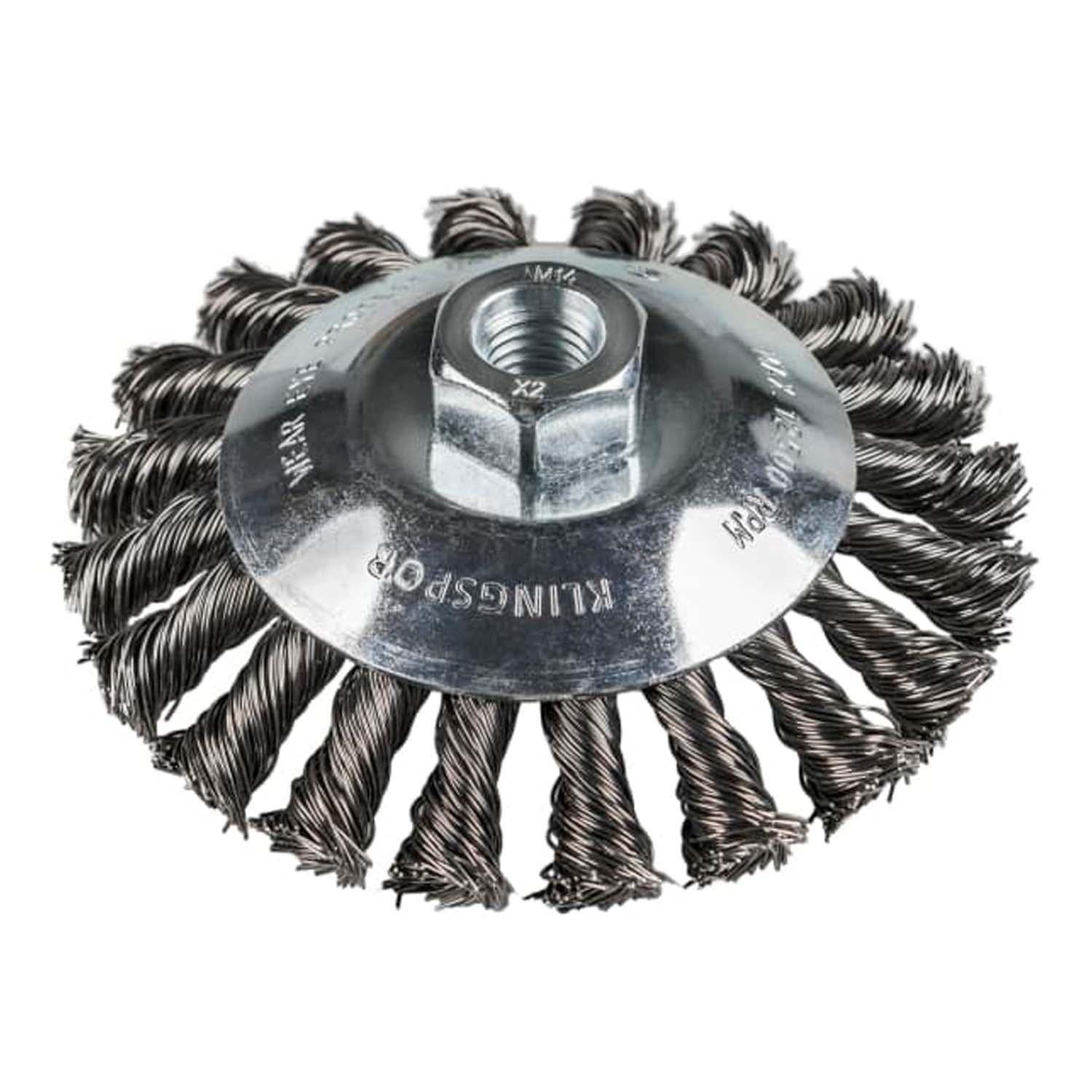 Grata Cónica Trenzada BK600ZA 100mm / M14 - Klingspor - Herram.cl