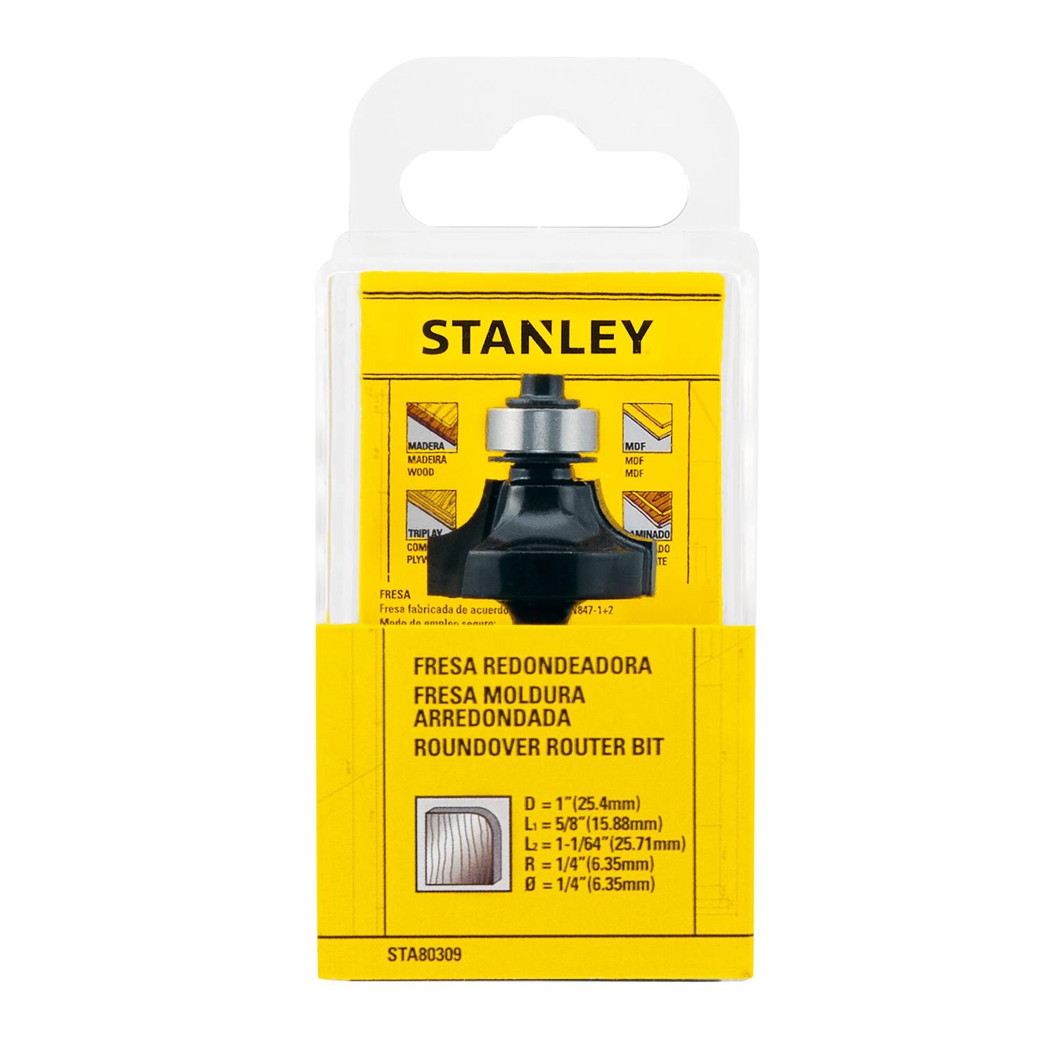 Fresa Redondeadora Toma 1/4'' 1''x5/8'' - Stanley - Herram.cl