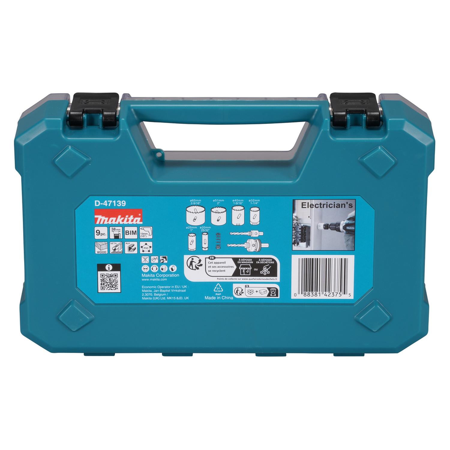 Set Sierras Copas BIM 20 - 65mm (Electricista) 6 Pzas - Makita - Herram.cl