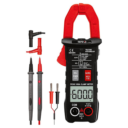 Pinza Amperimétrica True RMS AC/DC 600 A Yato YT-73093 - Herram.cl
